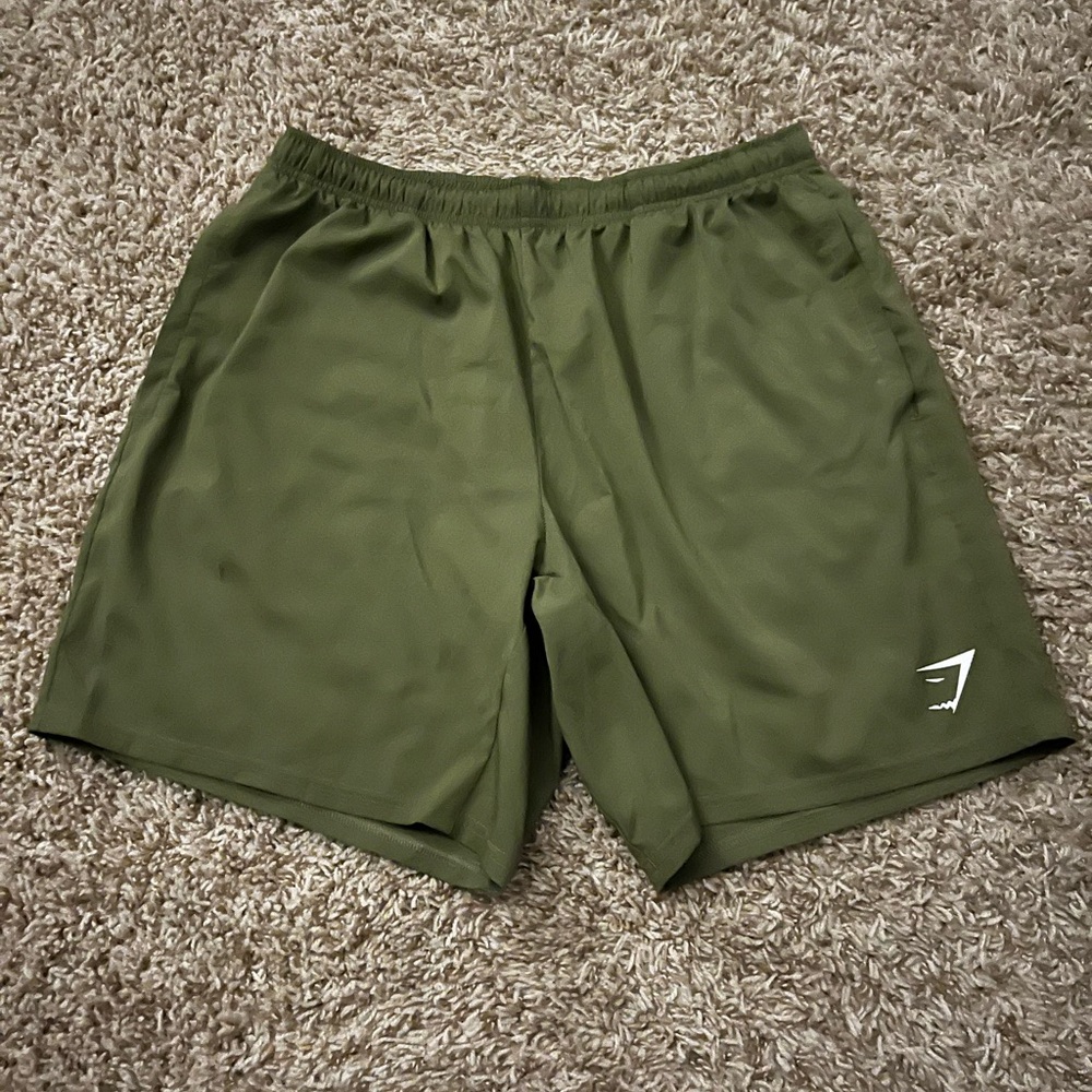 Green gymshark shorts